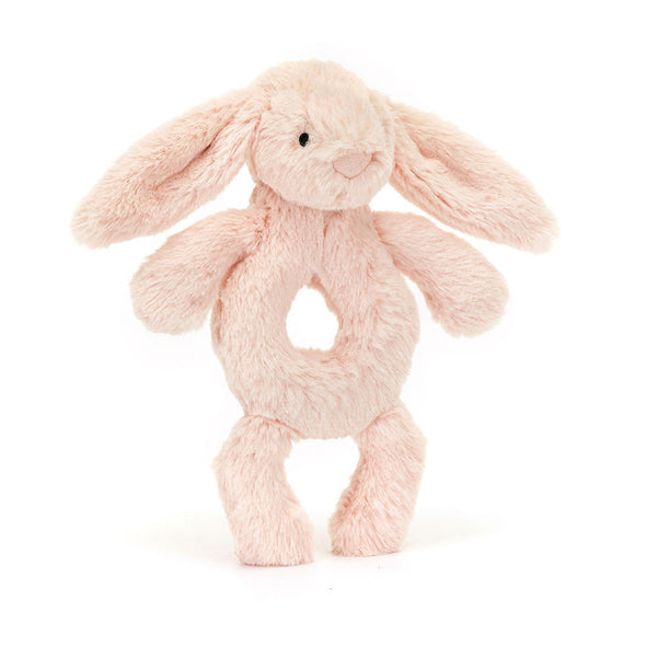 Bashful Bunny Ring Rattle, Blush