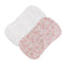 Baby Club Chic Velvet Petals Printed Pima Burp Cloth 2PC Set