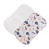 Baby Club Chic Game Day Printed Pima Burp Cloth 2PC Set