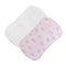 Baby Club Chic Tiny Bunches of Roses Printed Pima Burp Cloth 2PC Set
