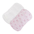 Baby Club Chic Tiny Bunches of Roses Printed Pima Burp Cloth 2PC Set