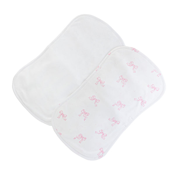 Pretty Bows, Burp Cloth 2PC Set