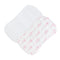 Baby Club Chic Coquette Bows Printed Pima Burp Cloth 2PC Set