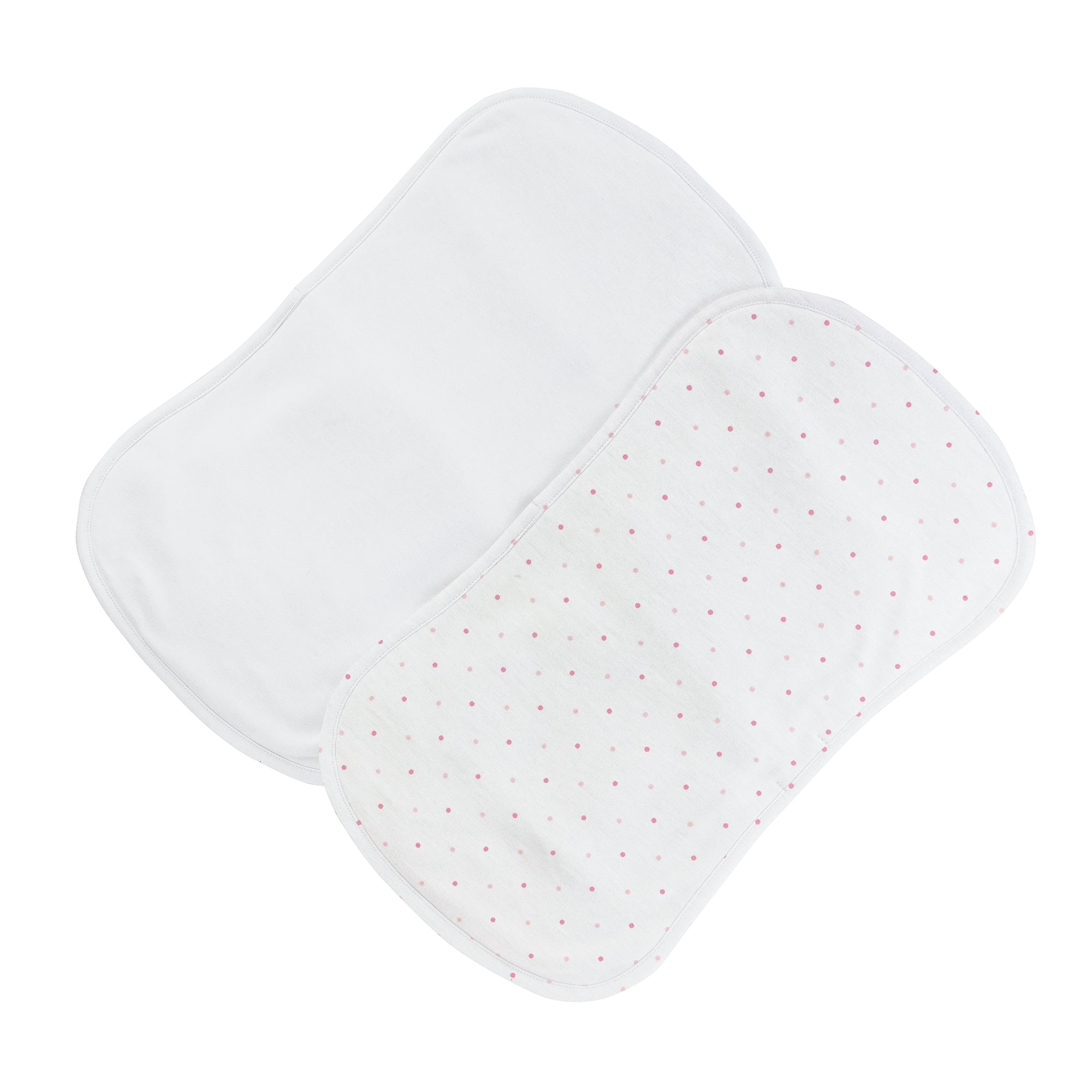 Pink Dots Printed Burp Cloth 2PC Set
