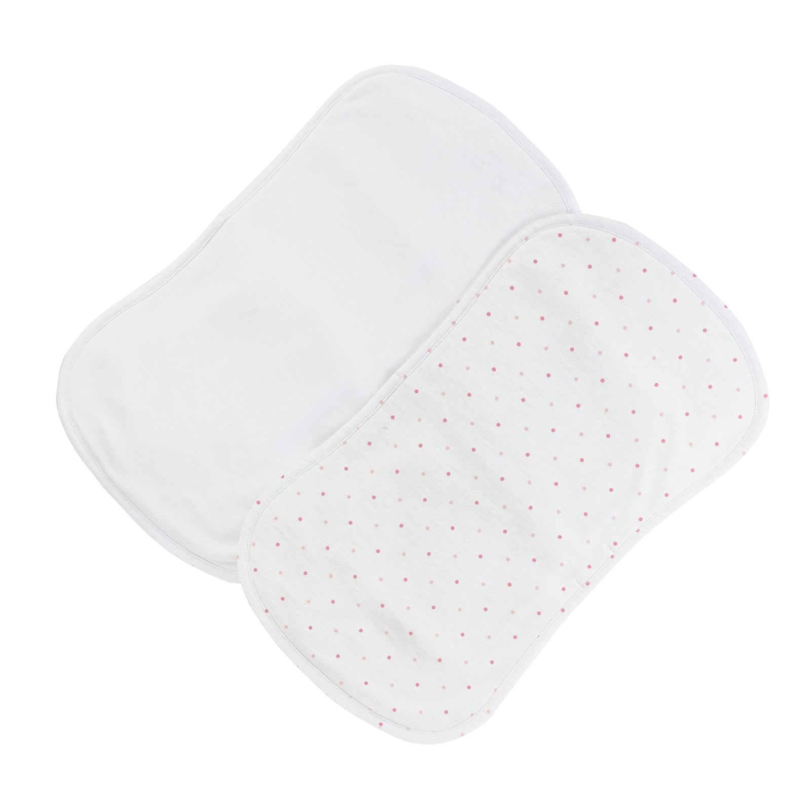 Pink Dots Printed Burp Cloth 2PC Set