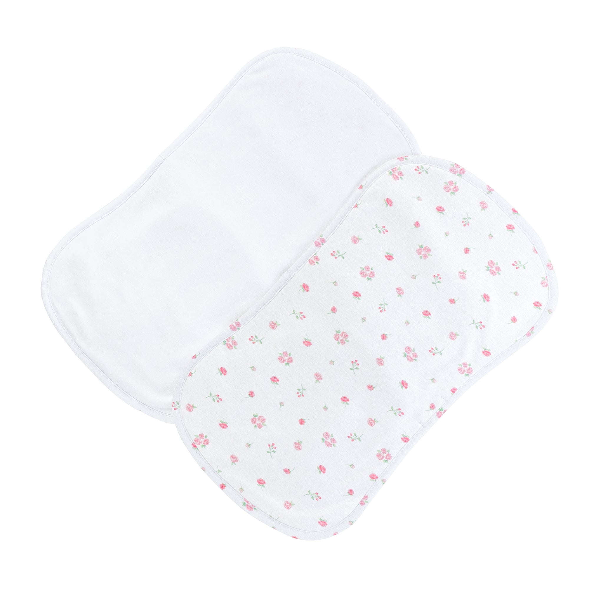 Tiny Rosebud Printed Burp Cloth 2PC Set