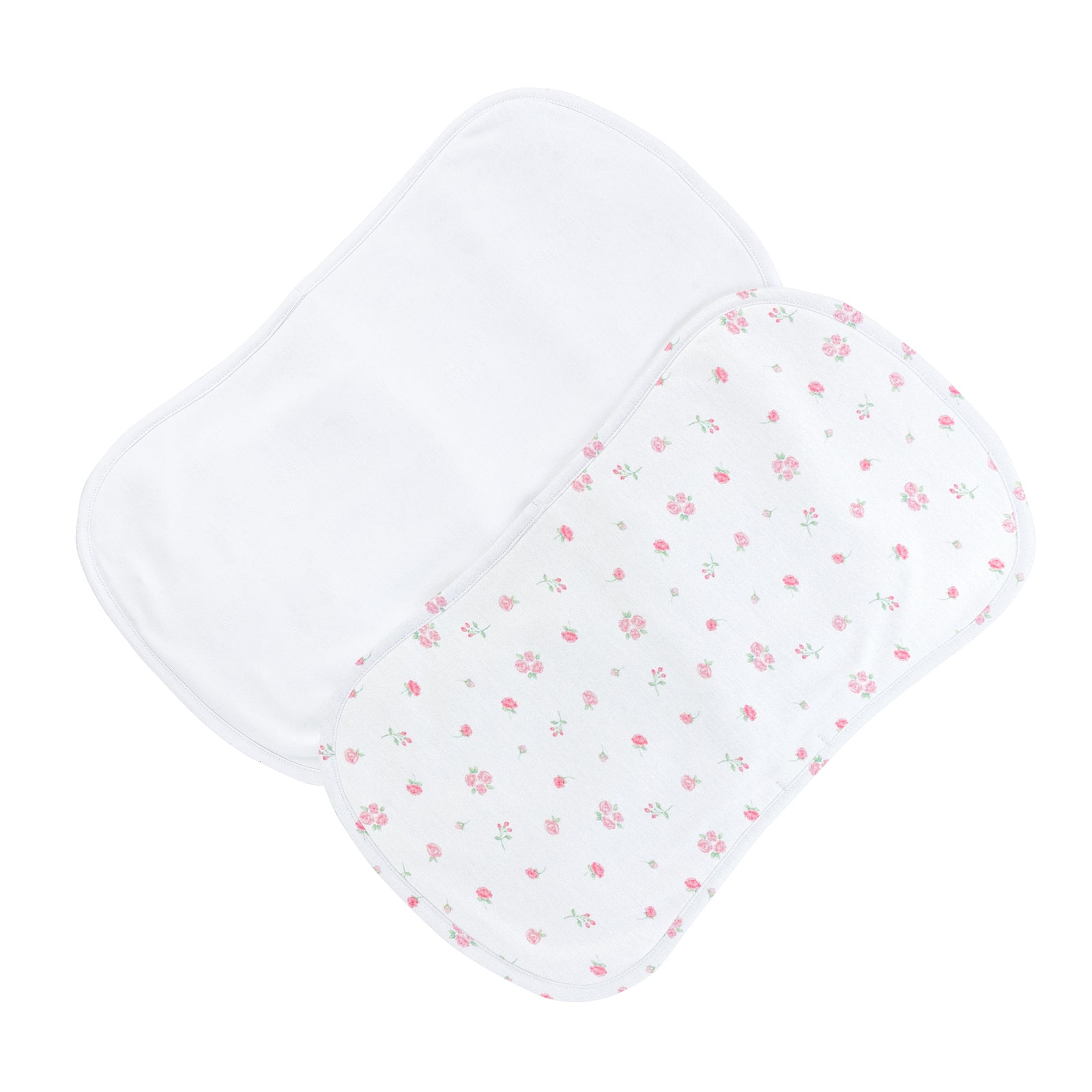 Tiny Rosebud Printed Burp Cloth 2PC Set