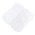 Tiny Rosebud Printed Burp Cloth 2PC Set