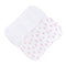 Tiny Pretty Bows Printed Burp Cloth 2PC Set