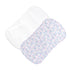 Baby Club Chic Tiny Soft Floral Printed Pima Burp Cloth 2PC Set