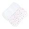 Tiny Baby Toys Printed Burp Cloth 2PC Set, Pink
