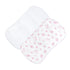 Tiny Baby Toys Printed Burp Cloth 2PC Set, Pink