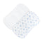 Tiny Baby Toys Printed Burp Cloth 2PC Set, Blue