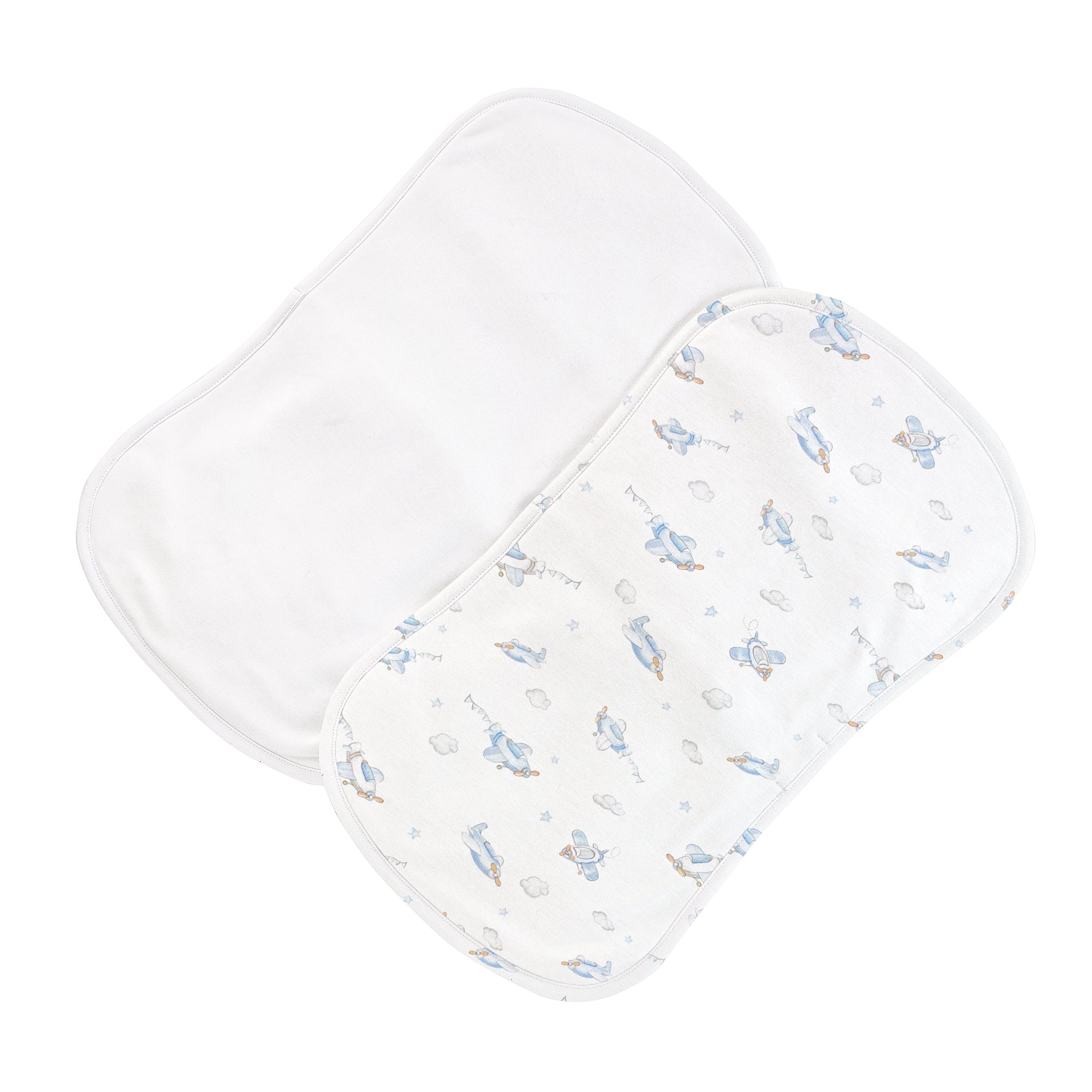 Baby Club Chic Up, Up and Away Burp Cloth 2PC Set