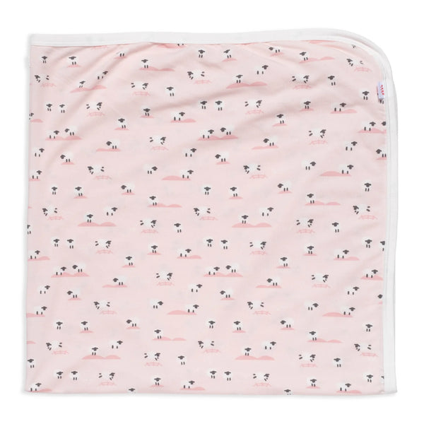 Baa Baa Baby Modal Blanket, Pink