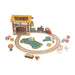 Bababoo and friends Farm Play World with Wooden Train Tracks