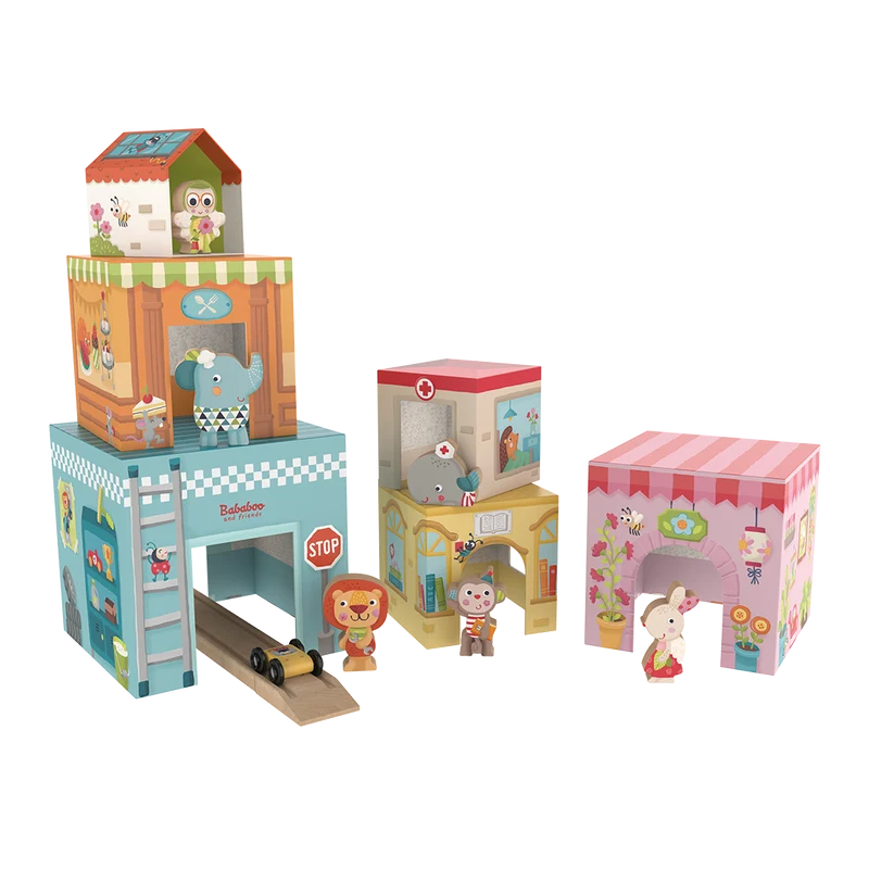 Bababoo and friends Tower House  Stacking Game