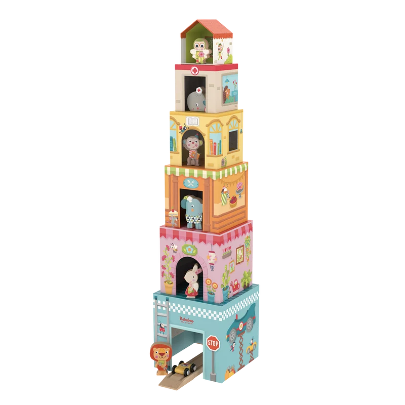 Bababoo and friends Tower House  Stacking Game