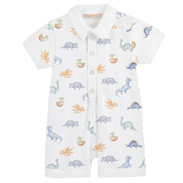 Baby Dinos, Collared Romper