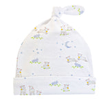 Baby Lambs Hat With Knot, Blue