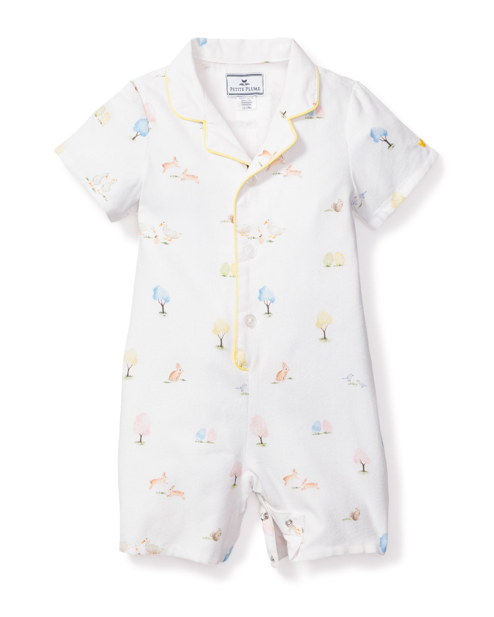 Baby's Twill Summer Romper, Easter Gardens