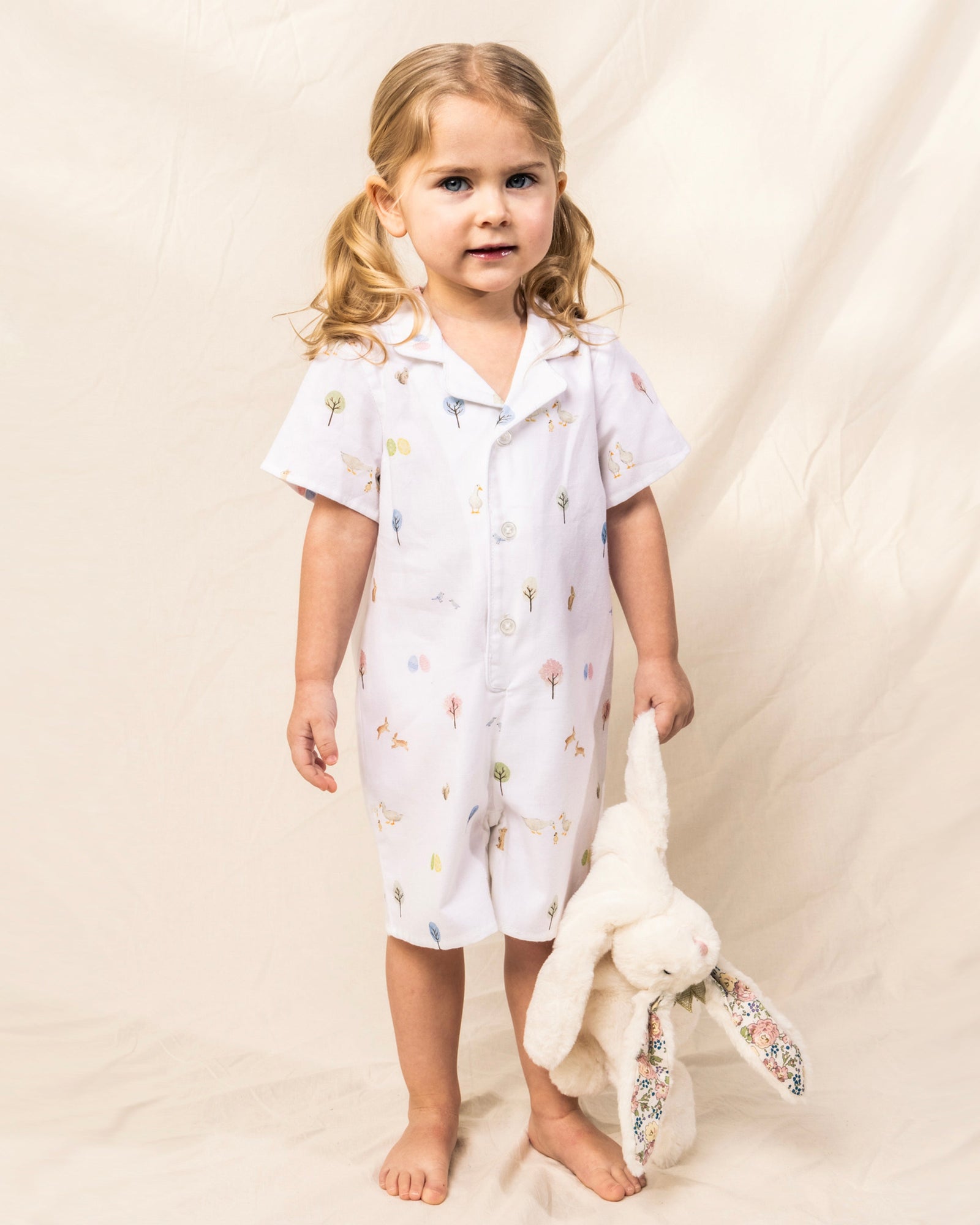 Baby's Twill Summer Romper, Easter Gardens