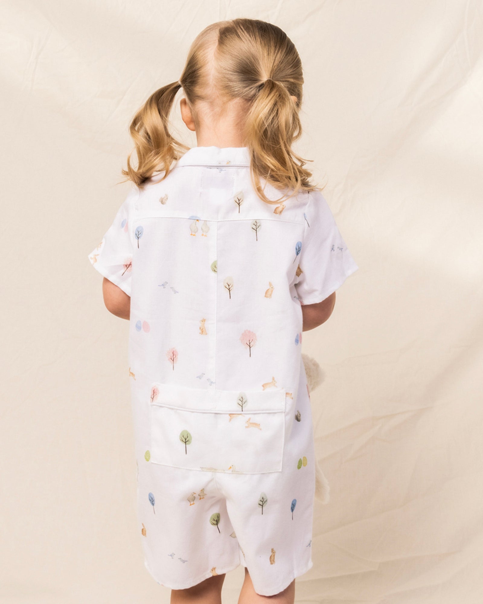 Baby's Twill Summer Romper, Easter Gardens