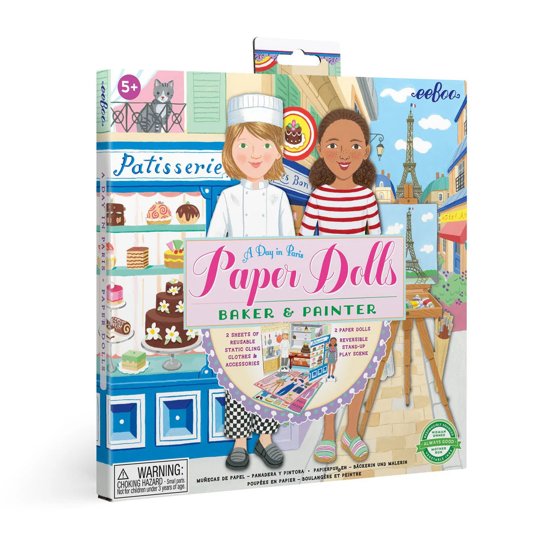Paper Paciner Eeboo Baker & Painter Paper Dolls – Kids 'N Kribs