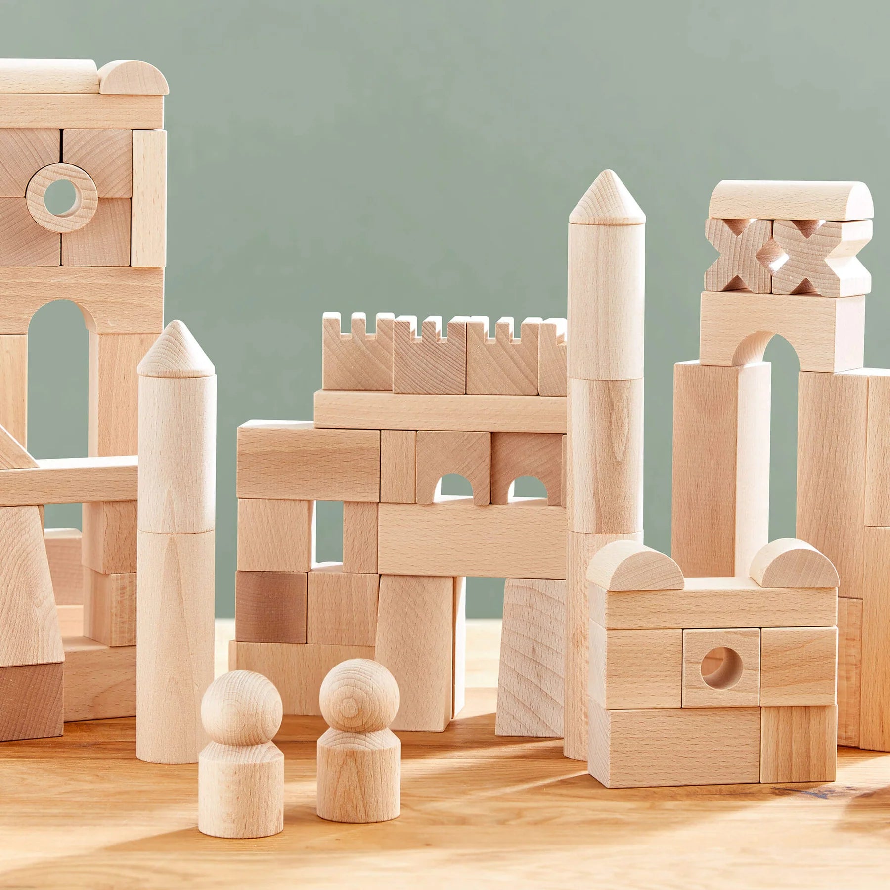 Basicc Building Haba Basic Building Blocks 102 Piece Extra Large Wooden Starter Set ...
