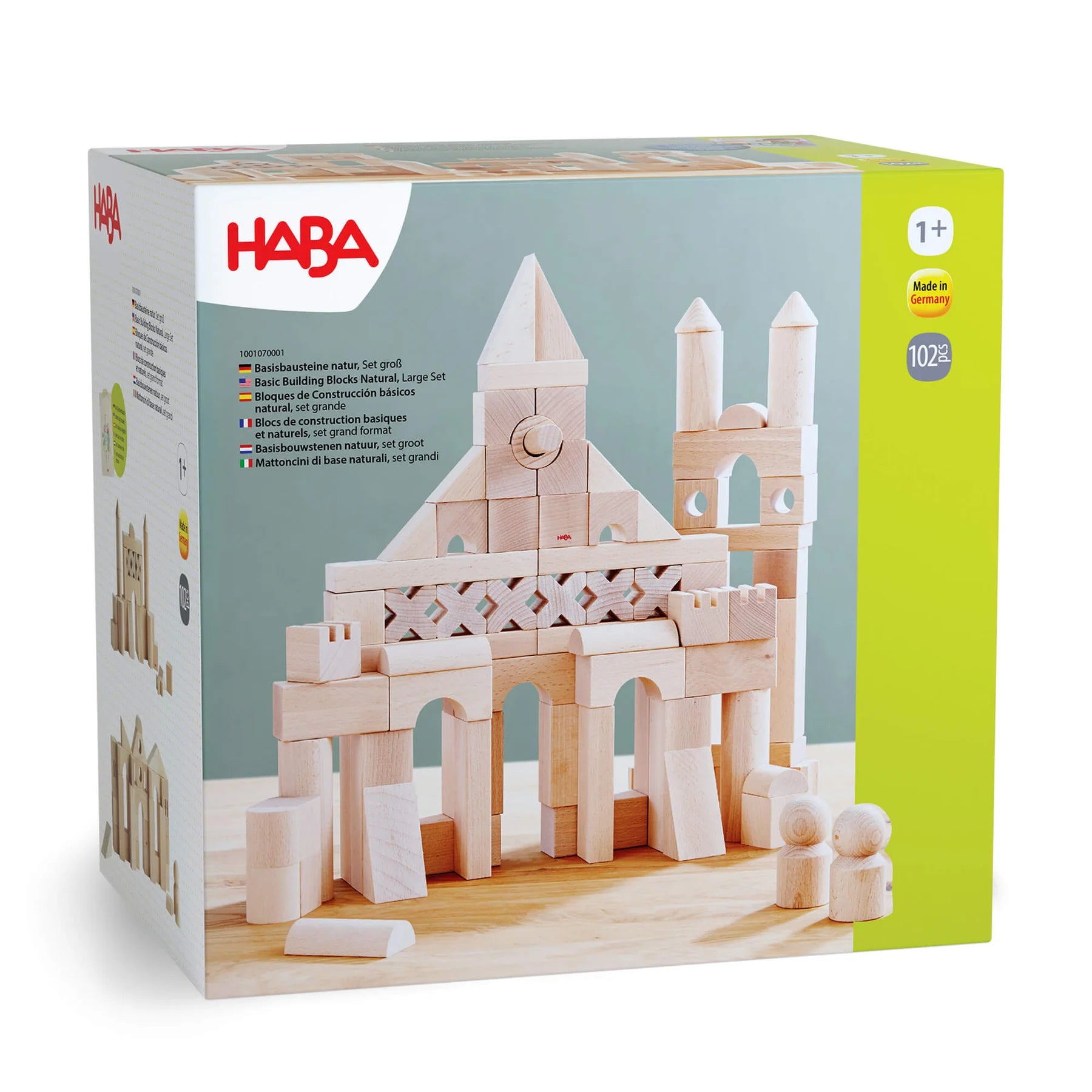 Basicc Building Haba Basic Building Blocks 102 Piece Extra Large Wooden Starter Set ...