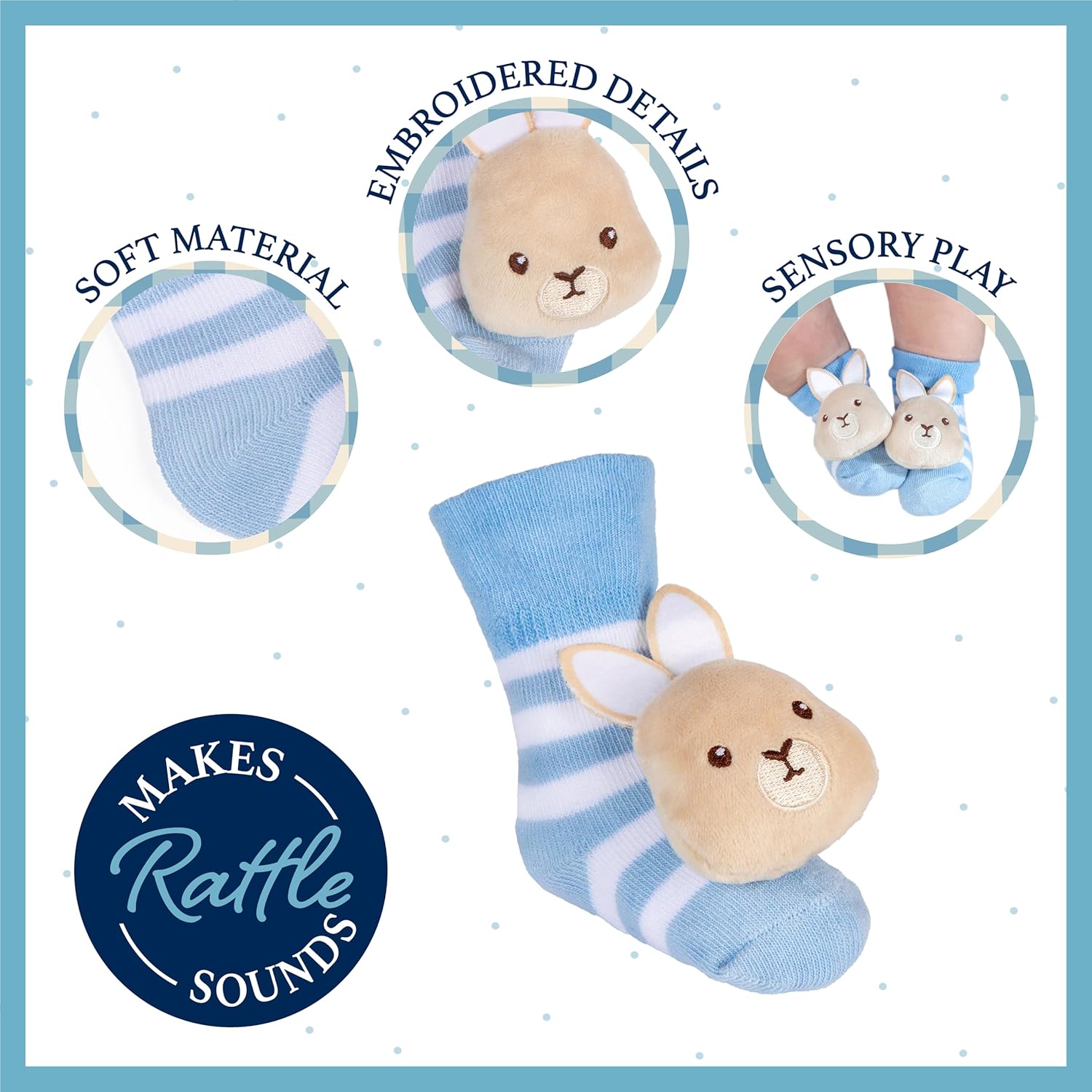 Beatrix Potter Peter Rabbit Foot Rattles