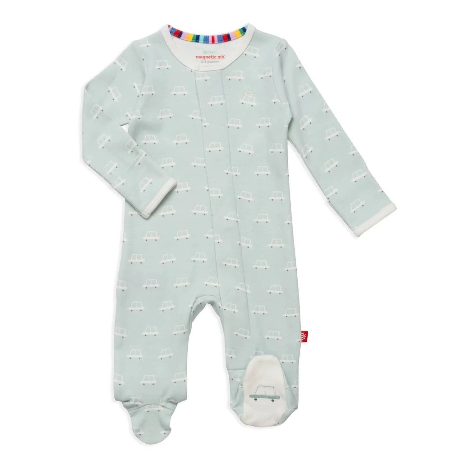 Beep Beep Time For Sleep Organic Cotton Footie