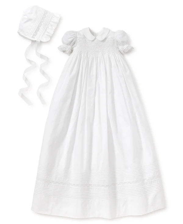 Besos New Silene Christening Gown & Hat Set, S/S