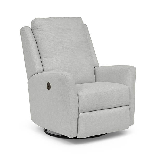 Best Home Power Swivel Glider Recliner, Heatherly