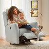 Best Home Power Swivel Glider Recliner, Heatherly