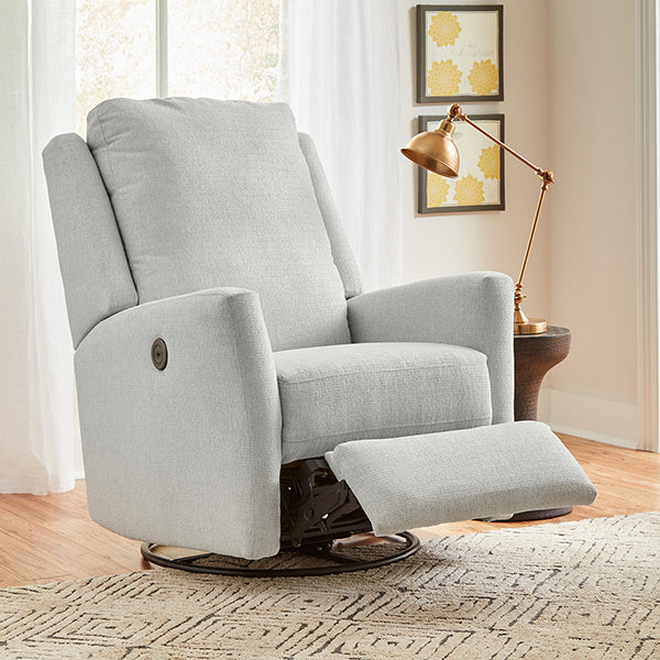 Best Home Power Swivel Glider Recliner, Heatherly