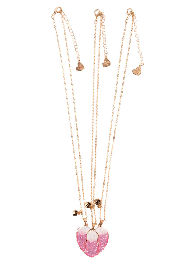 Great Pretenders Besties Era Tear and Share Necklaces, 3pc