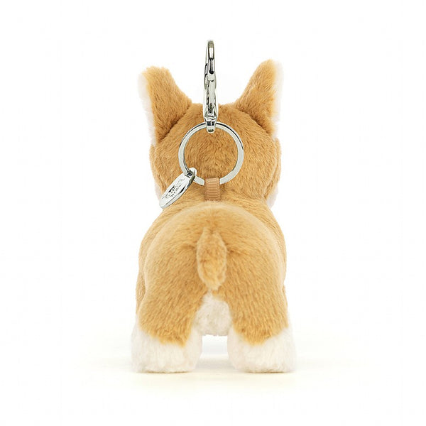 Otto Sausage Dog Bag Charm - ivory & birch