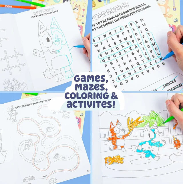 U.S. Toy Bluey Color & Sticker Activity Pad