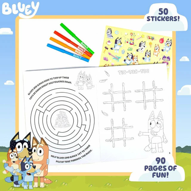 U.S. Toy Bluey Color & Sticker Activity Pad