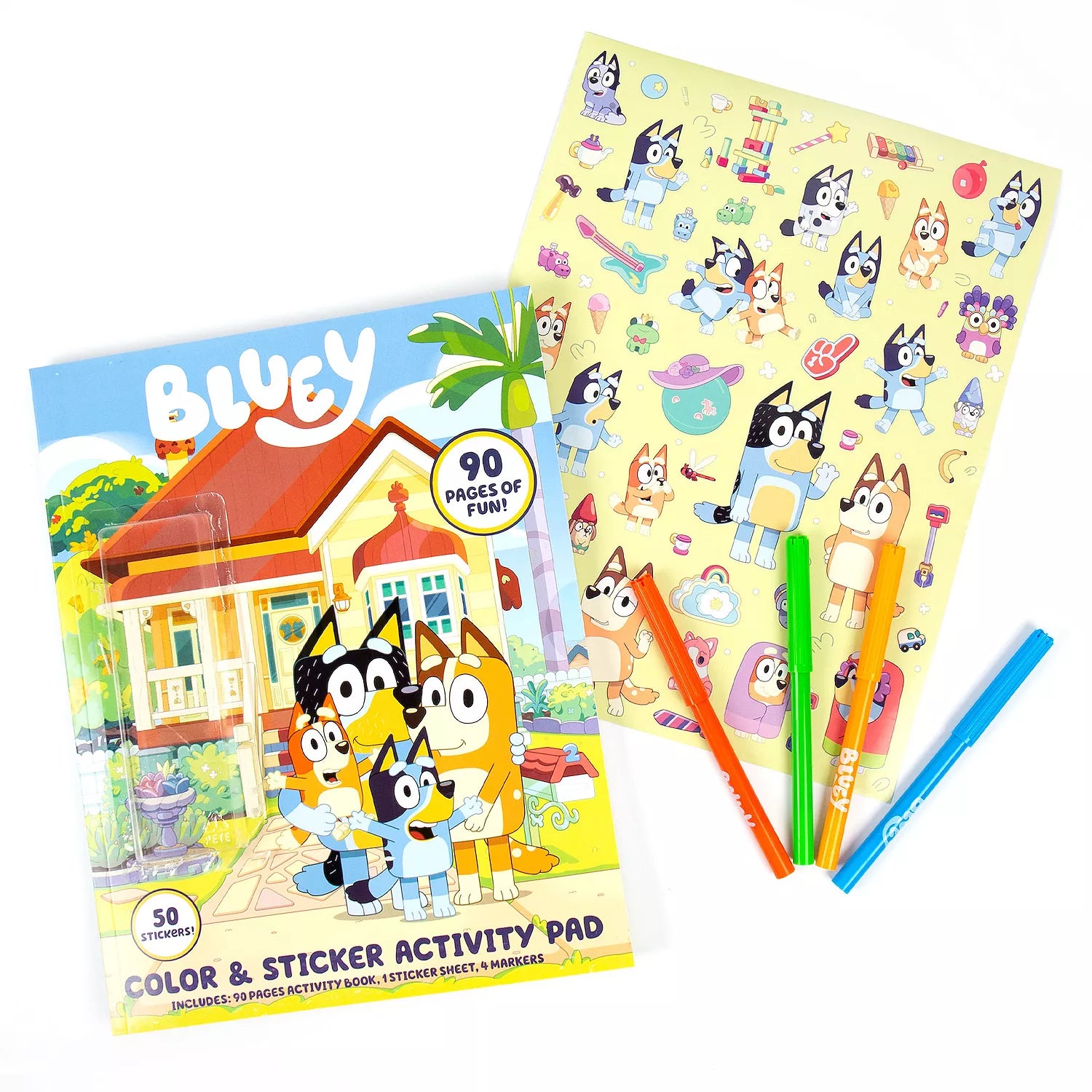 U.S. Toy Bluey Color & Sticker Activity Pad