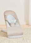 Bouncer Balance Soft, Light Grey Frame, Cotton/Jersey, Beige Grey