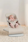 Bouncer Bliss, Light Grey Frame, 3D Jersey, Light Beige