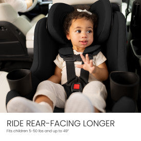 Britax Galaxy360™ Slim Rotating Convertible Car Seat With SwivelSmooth™, Raven Black