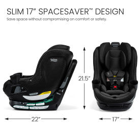 Britax Galaxy360™ Slim Rotating Convertible Car Seat With SwivelSmooth™, Raven Black