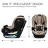 Britax Galaxy360™ Slim Rotating Convertible Car Seat With SwivelSmooth™, Teak