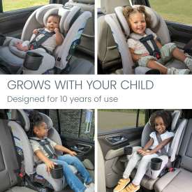 Britax® One4Life® Slim All-in-One Car Seat, ClickTight® Installation, SpaceSaver™ Design — Raven Black