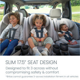 Britax® One4Life® Slim All-in-One Car Seat, ClickTight® Installation, SpaceSaver™ Design — Raven Black