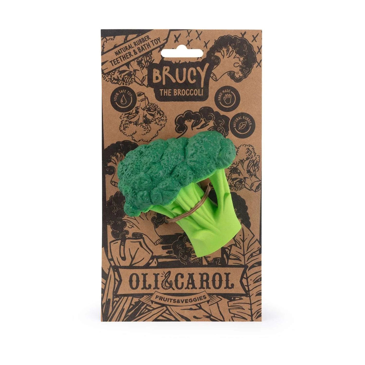 Oli & Carol Brucy The Broccoli, Bath Toy & Teether