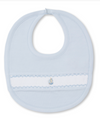 CLB Summer Medley Bib w/Hand Smocking, Blue